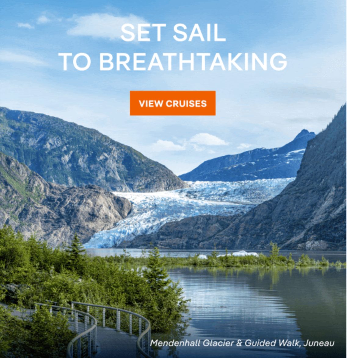 Summer 2027 Alaska cruises — now open to book. Where nature takes center stage