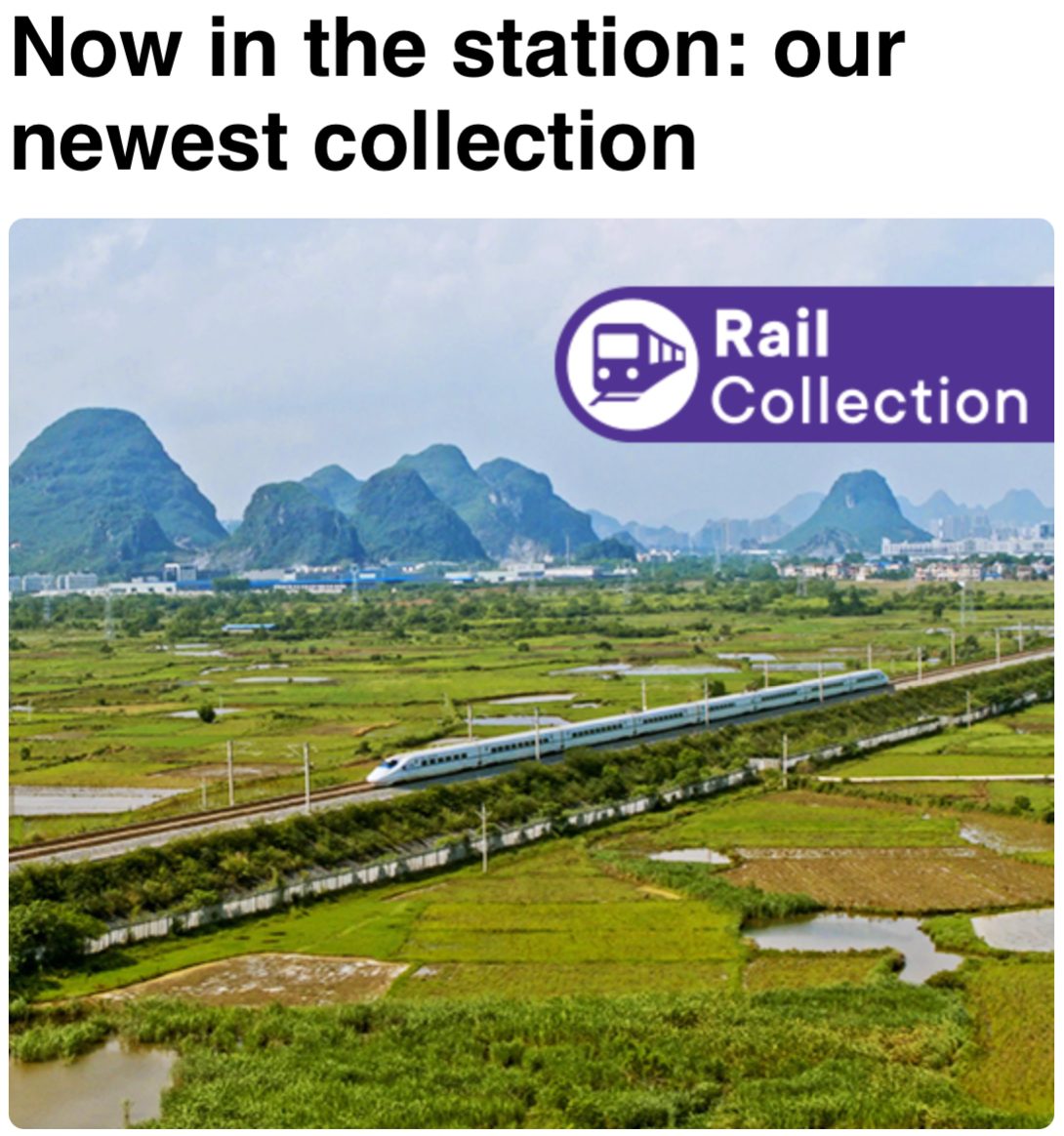 *JOURNEY BY RAIL FOR UNIQUE EXPERIENCES* — the brand-new Rail Collection