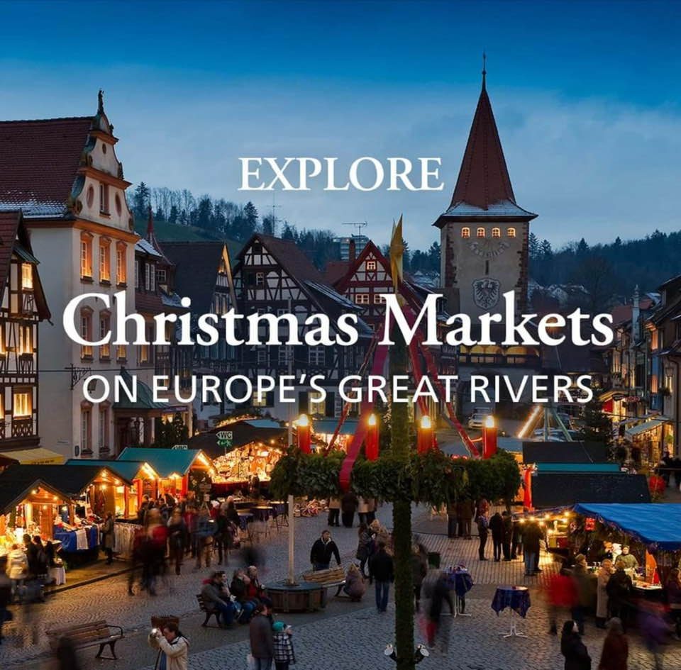 Explore Christmas markets on Europe's great rivers — book now for early savings and special offers, including up to free airfare!