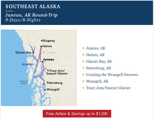 Southeast Alaska — 9 Days/8 Nights