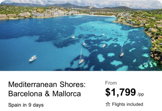 Mediterranean Shores: Barcelona & Mallorca